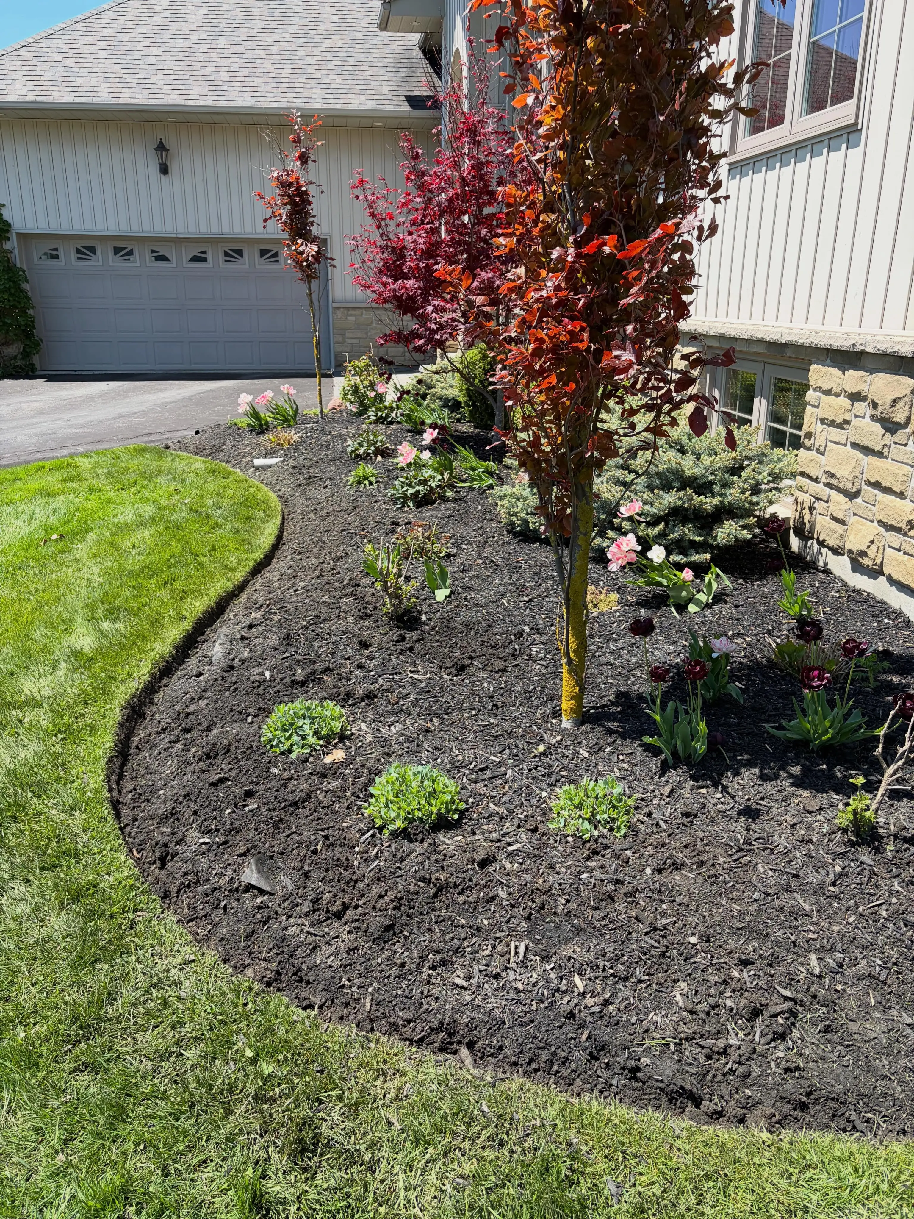Two towns, two transformations, one busy day and a great team We started the morning prepping these garden beds in Port…